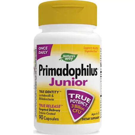 Nature's Way Primadophilus Junior 3 Billion (Ages 6-12) 90 Capsules