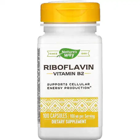 Nature's Way Riboflavin 100 mg 100 Capsules