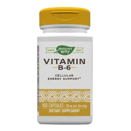 Nature's Way Vitamin B6 50 mg 100 Capsules