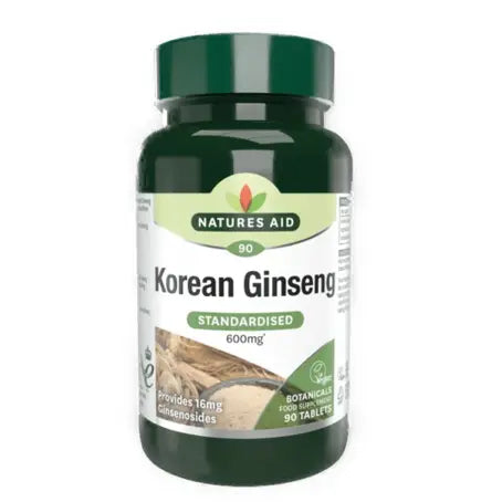 Natures Aid Korean Ginseng 40mg - 90 Tablets