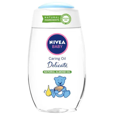 Nivea Baby Caring Oil Delicate, Almond Oil, 200 ml