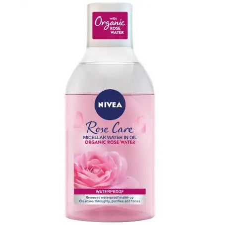 Nivea Face Makeup Remover, Organic Rose, 400ml