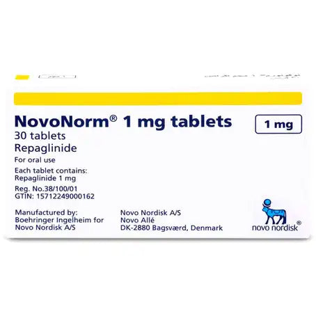 Novonorm 1 mg Tablets 30 Pcs