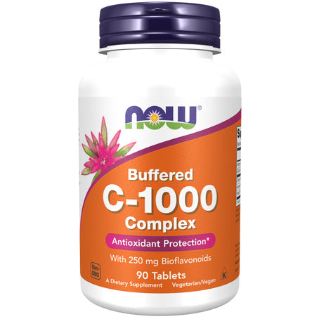 Now Foods Buffered Vitamin C-1000 Complex 90 Tablets