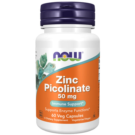 Now Foods Zinc Picolinate 50 Mg 60 Capsules