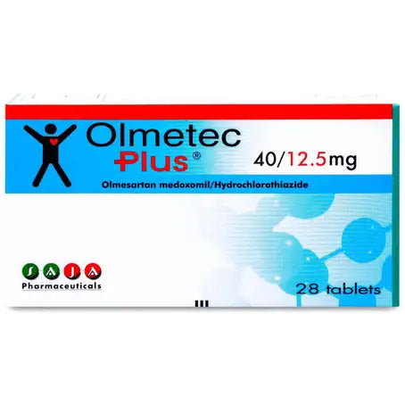 Olmetec 40 by12.5 mg Tablet 28 Pcs