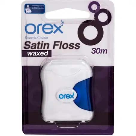 Orex Dental Satin Floss Waxed Mint Flavor 30m