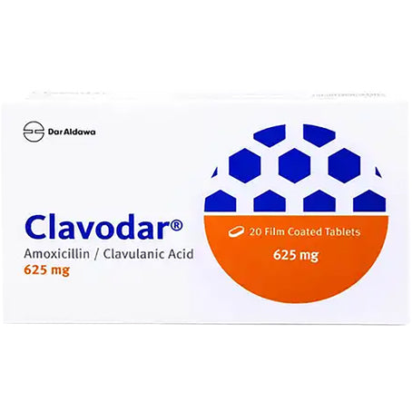 Clavodar 625mg 20 Tablets