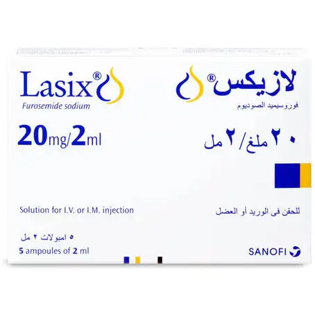 Lasix 20 mg Ampoule 5 pcs 2 ml