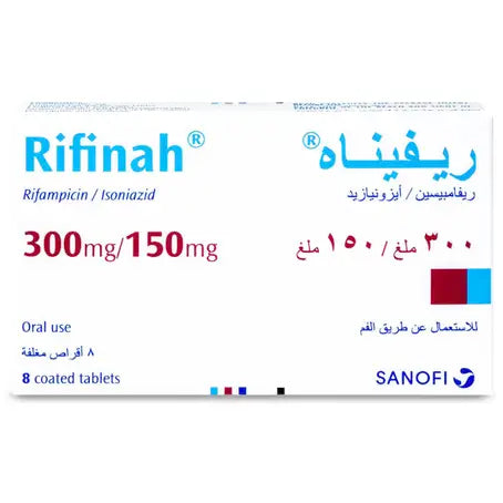 Rifinah 300 mg / 150 mg Tablets 8 pcs