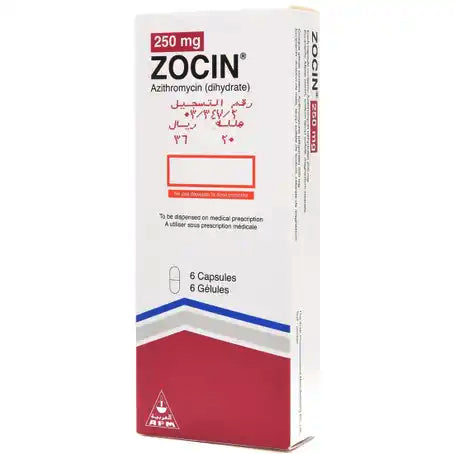 Zocin 250 gm Capsule 6 Pcs