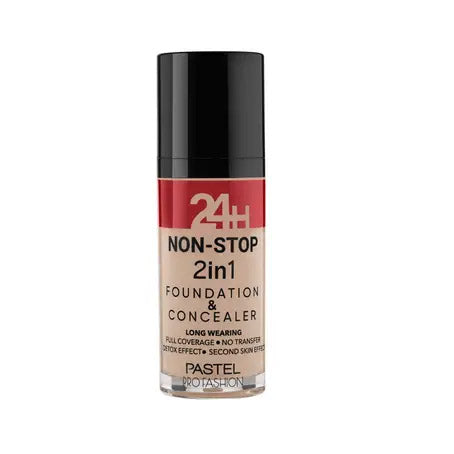 Pastel 24h Non Stop 2in1 Foundation Concealer 606 Limestone