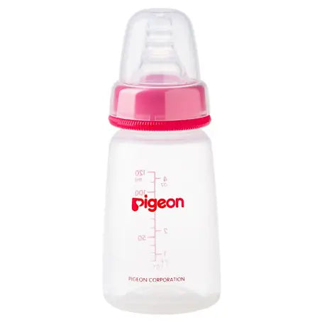 Pigeon Nursing Bottle Plastic 120ml BPA Free Clear