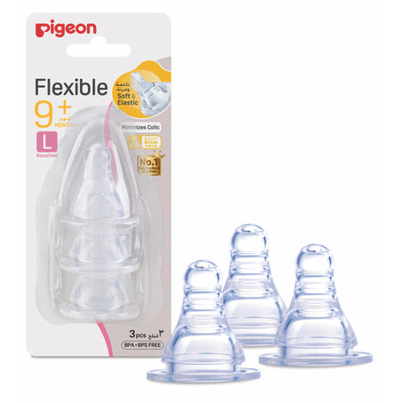 Pigeon Silicone Nipple Large (3 Pcs)