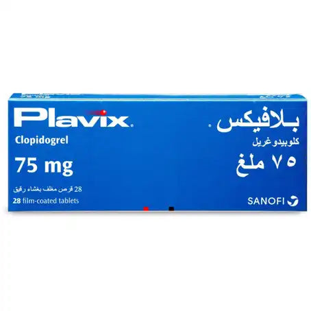 Plavix 75 mg Tablet 28 Pcs