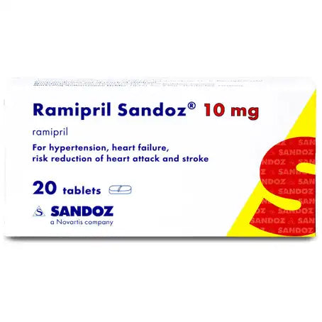 Ramipril Sandoz 10mg Tablet 20 Pcs