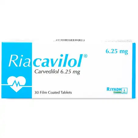 Riacavilol 6.25 mg Tablet 30 Pcs