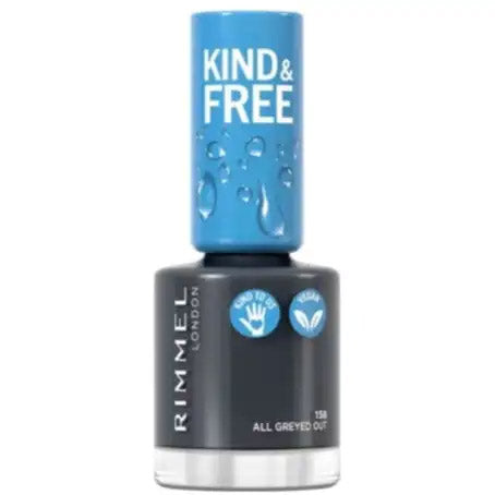 Rimmel Kind & Free Nail Polish - 158 All Greyed Out