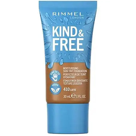 Rimmel Kind & Free Skin Tint Liquid Foundation - 410 Latte