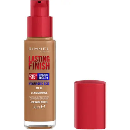 Rimmel Lasting Finish Hydration Foundation - 420 Warm Toffee