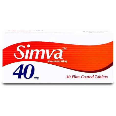 Simva 40 mg Tablet 30 Pcs