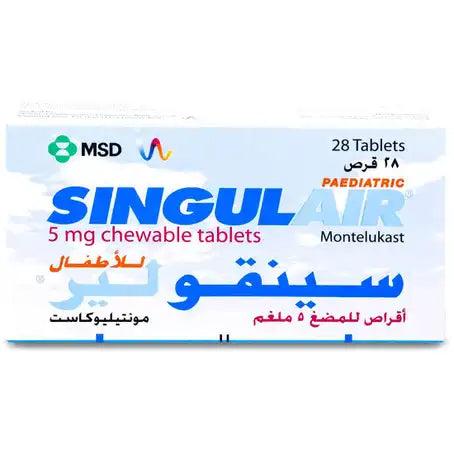 Singulair-Paediatric 5 mg Chewable Tablet 28 Pcs