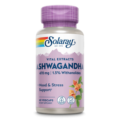 Solaray Ashwagandha 470 mg 60 Capsules