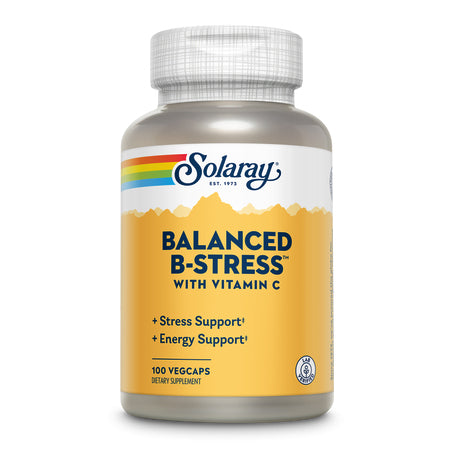 Solaray Balanced B-Stress + Vitamin C 100 Capsules