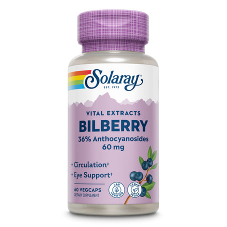 Solaray Bilberry 60 mg 60 Capsules