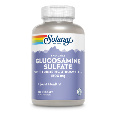 Solaray Glucosamine 1500 mg With Turmeric &amp; Boswellia 120 Capsules