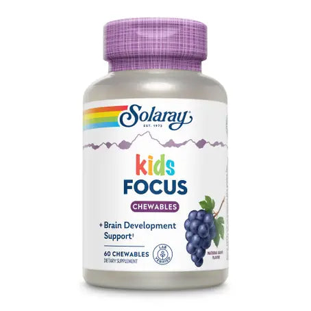 Solaray Kids Focus 60 Grape Chewable Tablets