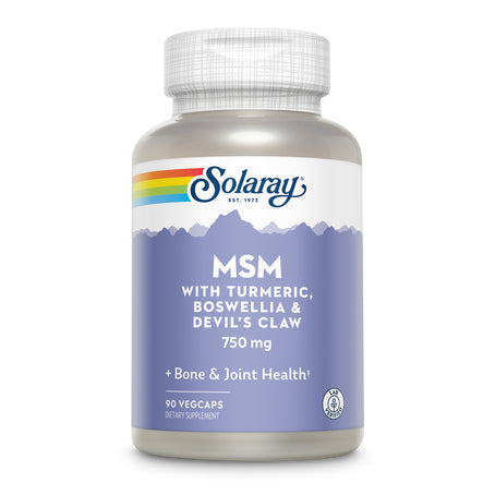 Solaray MSM 750 mg With Turmeric & Boswellia 90 Capsules