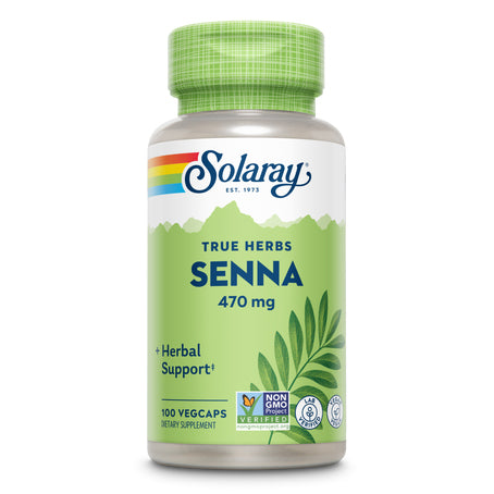 Solaray Senna Leaf 470 mg 100 Capsules