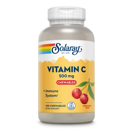 Solaray Vitamin C 500 mg 100 Cherry Chewable Tablets