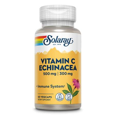 Solaray Vitamin C 500 mg With Echinacea 60 Capsules