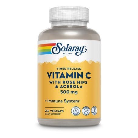 Solaray Vitamin C 500 mg + Rose Hips & Acerola 250 Capsules