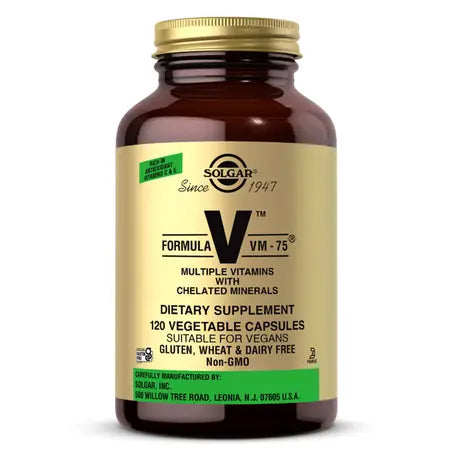 Solgar Formula V Vm-75 MultiVitamins & Minerals 120 Capsules