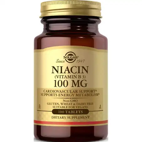 Solgar Niacin (Vitamin B3) 100 mg 100 Tablets