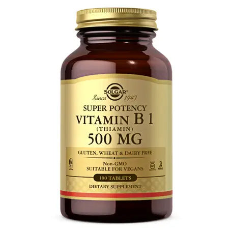 Solgar Vitamin B1 Thiamin 500 mg 100 Tablets