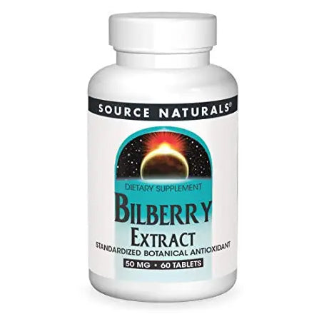 Source Naturals Bilberry Extract 50 mg 60 Tablets