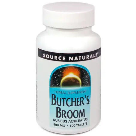 Source Naturals Butcher's Broom 500 mg 100 Tablets