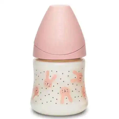 Suavinex Feeding Bottle 150ml PA SF S Rabbit Pink