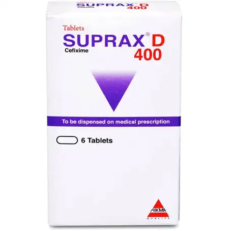 Suprax-D 400 mg Tablet 6 Pcs