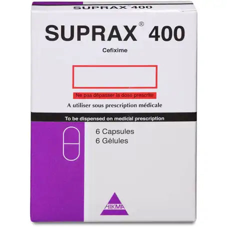 Suprax 400 mg Capsule 6 Pcs