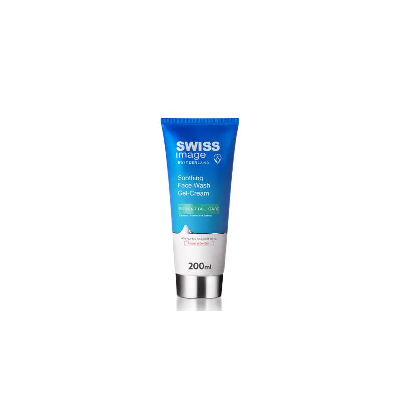 Swiss Image Essential Care Soothing Face Wash Gel-Cream 200 ml Normal to Dry Skin