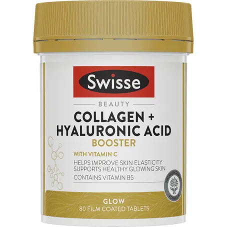 Swisse Beauty Collagen + Hyaluronic Acid - 80 Tablets