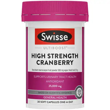 Swisse High Strength Cranberry - 25,000 mg - 30 Capsules