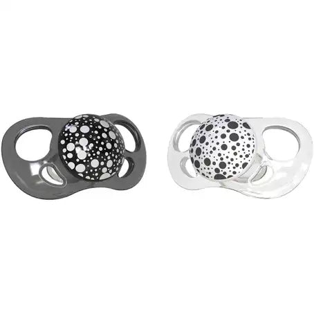 Twistshake 2x Pacifier Black White 6+ months