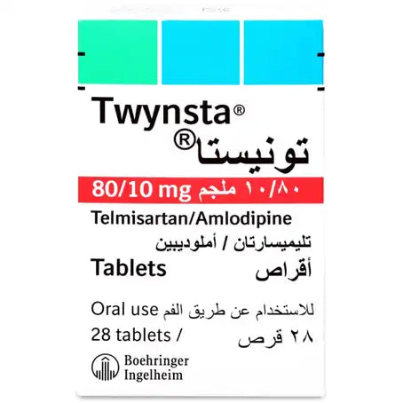 Twynsta 80 by 10mg 28 Capsules