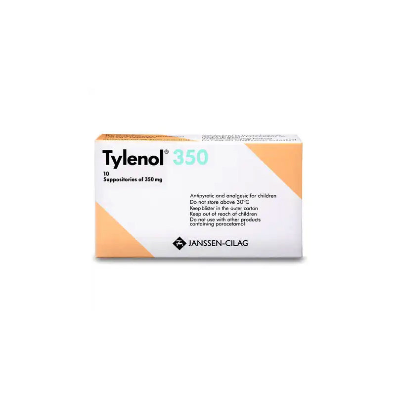 Tylenol 350 mg Suppository 10 Pcs